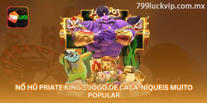 Pirate King online é um caça-níqueis com tema de piratas, rolos clássicos, 25 linhas de pagamento, símbolos especiais e possibilidade de jackpot.
